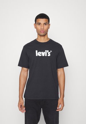 RELAXED FIT - T-shirt imprimé - caviar