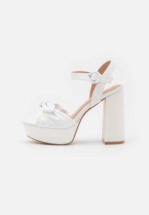 High Heel Sandalette - white