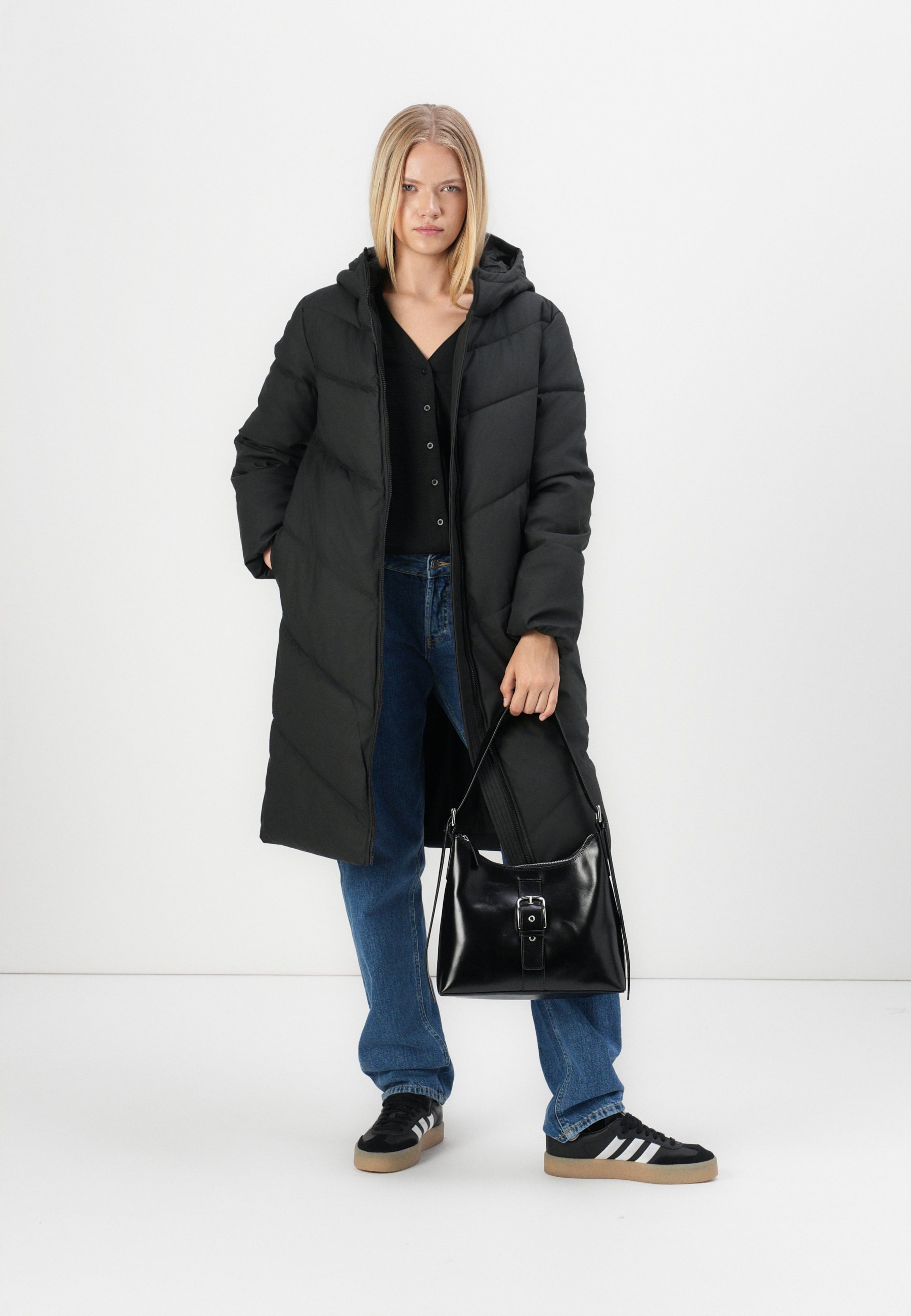 Libcflcc Winter Down Coat Winter Down Coat Contrast Color Windpr 並行輸入品 JDY JDYULRIKKA - Winter coat - black -