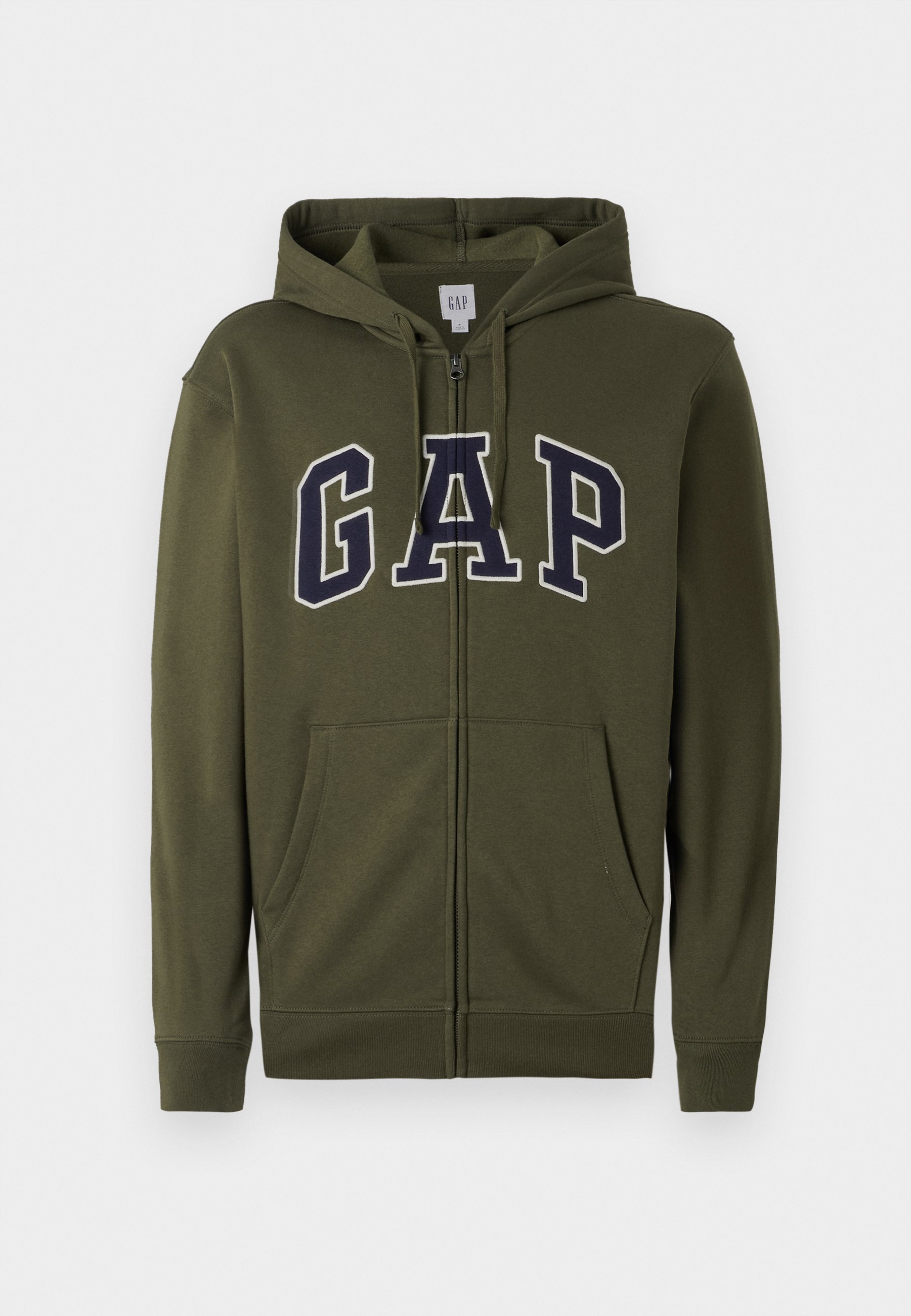 GAP HERITAGE LOGO - Mikina na zip - black moss