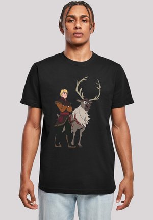 F4NT4STIC DISNEY FROZEN  SVEN AND KRISTOFF - T-shirt print - black