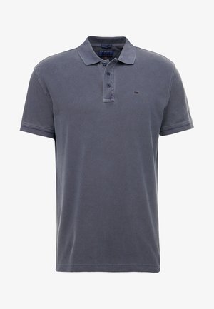 Heren polo in marineblauw, gemaakt van katoen met een gestructureerde afwerking. Voorzien van een klassieke kraag en een knoopsluiting met drie knopen. Klein logo op de borst.