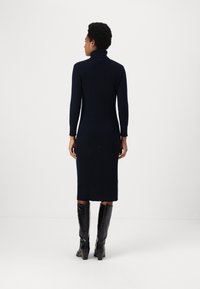 pure cashmere TURTLENECK MAXI DRESS - Sarafanas - dark navy