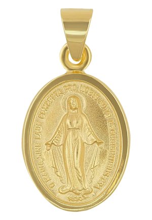 ANHÄNGER MILAGROSA/IMMACULATA , 18X12MM - Anhänger - gelbgoldfarben