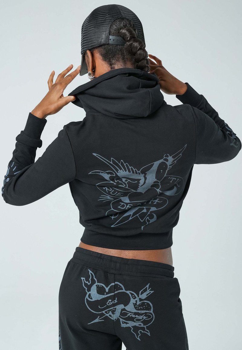 Ed Hardy EAGLE-TILL-DEATH - Sweatjakke - washed black