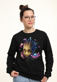 Marvel GOTG CLASSIC GROOT FLOWERS - Sudadera - black
