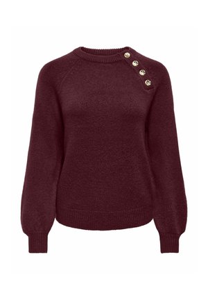 ONLY, ONLEMMA LIFE LS BUTTON ONECK KNT NOOS - Pullover - port royale