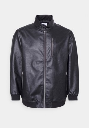 JJRAVEN JACKET - Bunda z umělé kůže - black