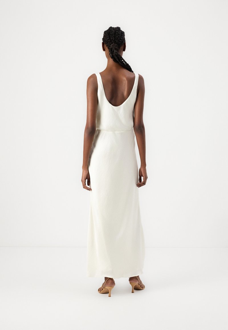 Abercrombie & Fitch Cowl Neck Draped Maxi Dress - Occasion wear - snow white /white - Zalando.ie