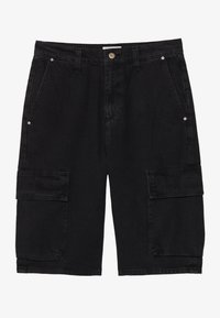 UNISEX - Farmer rövidnadrágok - black denim