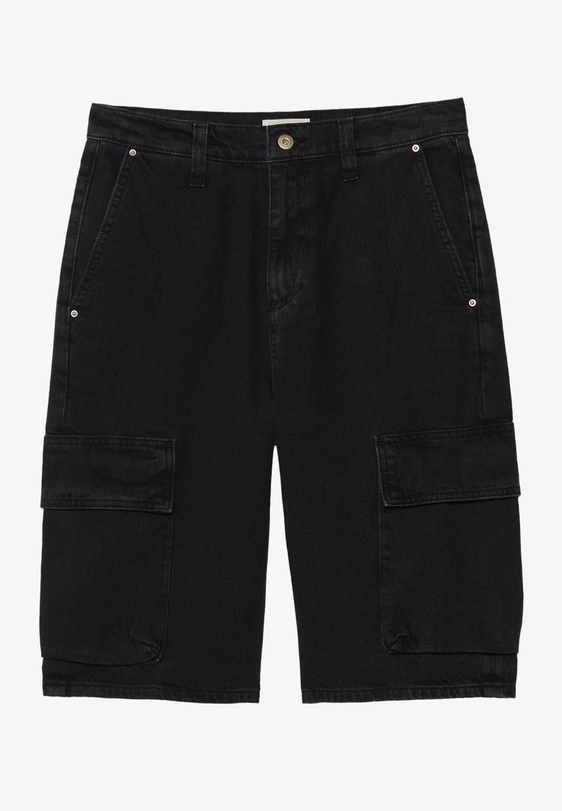 YOURTURN Short en jean denim noir