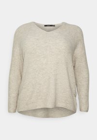 Vero Moda Curve VMCREWLEFILE V NECK BLOUSE - Sweter
