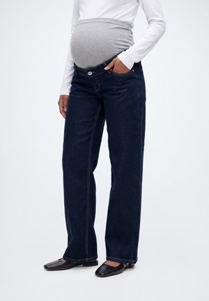 ONLY MATERNITY, OLMALICE - Wide leg - dark blue