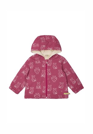 loud + proud, WASSERABWEISENDE JACKE MIT TEDDYFUTTER - Übergangsjacke - rouge