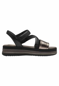 Tamaris COMFORT  - Platform sandals - black comb