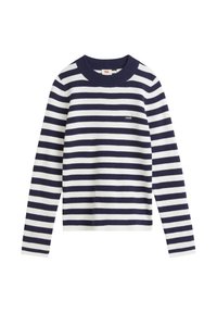 CREWNECK RIB SWEATER - Strickpullover - oreo cookie multi
