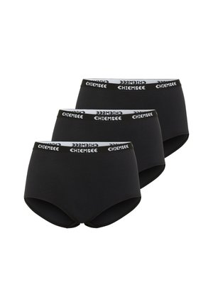 HIPSTER IM DREIERPACK UND LABEL-LOOK - Pants - black black