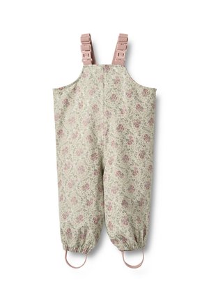 WEAR CHARLO OVERALL - Vihmapüksid - slightly green flowers
