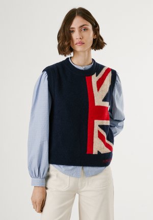 Pepe Jeans CAITLIN VEST - Strickpullover - dulwich blue