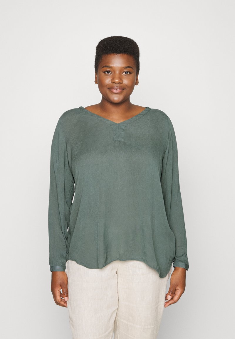 Kaffe Curve BLOUSE - Blouse - balsam green