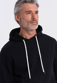 Ombre Felpa con cappuccio - black