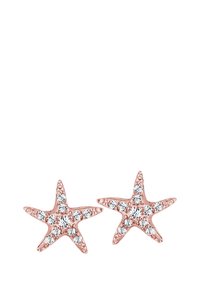 Elli SPARKLING SEA STAR - MIT KRISTALLEN VON SWAROVSKI® - Boucles d'oreilles - rose gold-coloured
