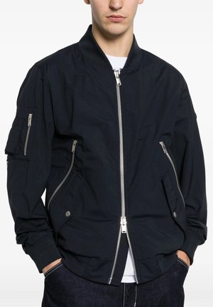 Moose Knuckles, MOOSE KNUCKLES COURVILLE BOMBER CRINKLE - Giubbotto Bomber - blue