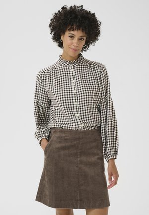 SAMILLA - Button-down blouse - garnache mini check