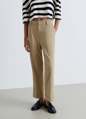 Calliope, PANTALONE LUNGO TINTA UNITA - Stoffhose - beige