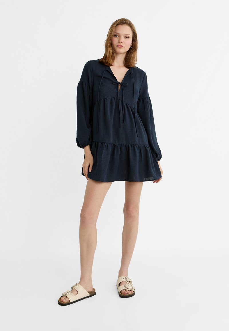 Stradivarius Jurk donkerblauw Stradivarius Jurk donkerblauw