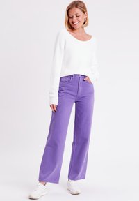 Cache Cache MIT LANGEN ÄRMELN UND RUNDHALSA - Strickpullover - ecru