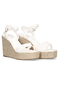 ETIKA DOÑANA - Sandalias de cuña - white