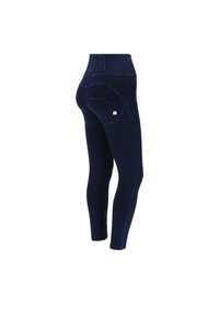 Freddy WR.UP VITA SUPER ALTA E TASCHINI APPLICATI - Leggings - dark jeans dark seams