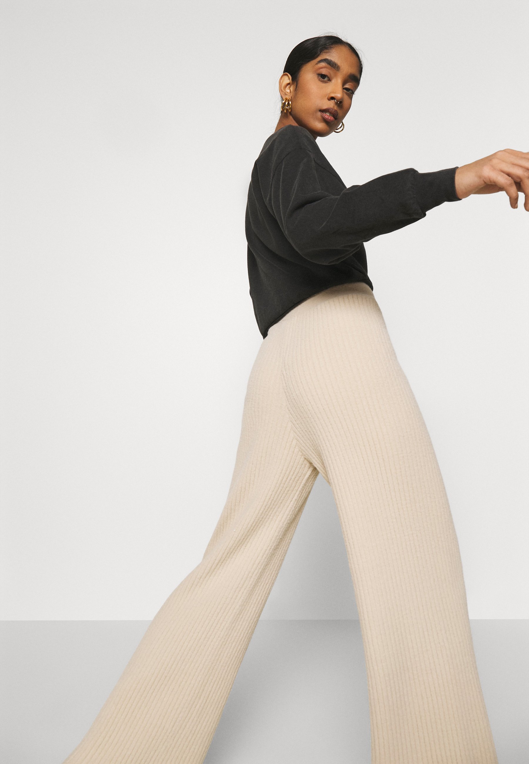 Topshop SOFT TROUSERS - Trousers - clay 