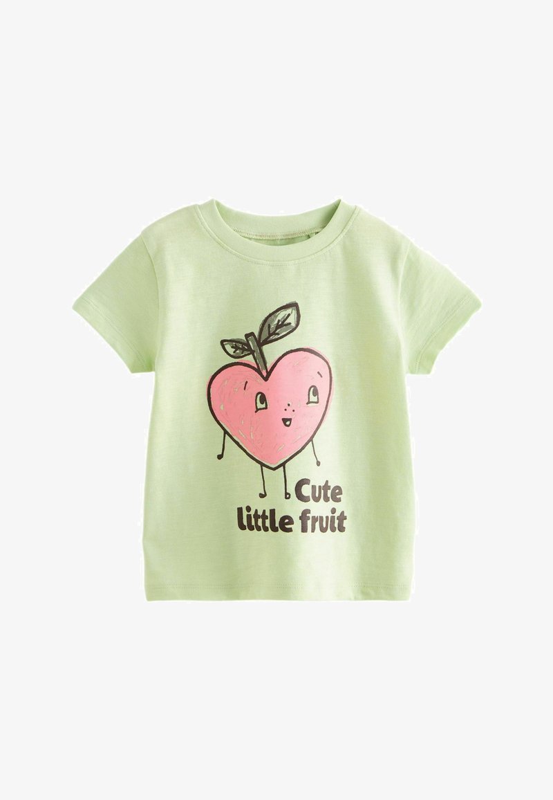Next SHORT SLEEVE REGULAR FIT - Marškinėliai su spaudiniu - green fruit character