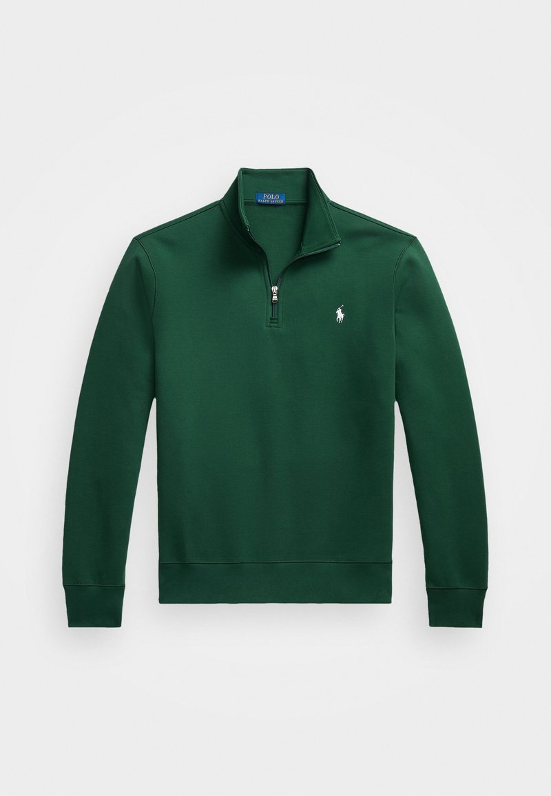 Polo Ralph Lauren DOUBLE KNIT QUARTER ZIP PULLOVER - Ikdienas džemperis - vintage pine