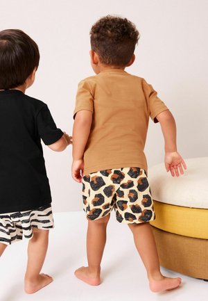 ZEBRA LIME RED RIBBED SUMMER BOYS JOGGER SET - LIME/RED main image 1