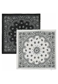 Urban Classics - BANDANA PRINT CUSHION SET - Egyéb tartozékok - black/white Miniatűr kép 1