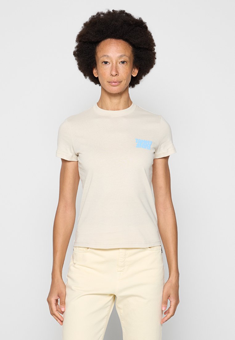 Tommy Jeans T-shirt print beige Tommy Jeans T-shirt print beige