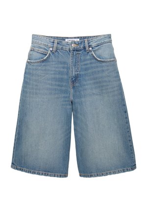 PULL&BEAR Denimové šortky - blue denim