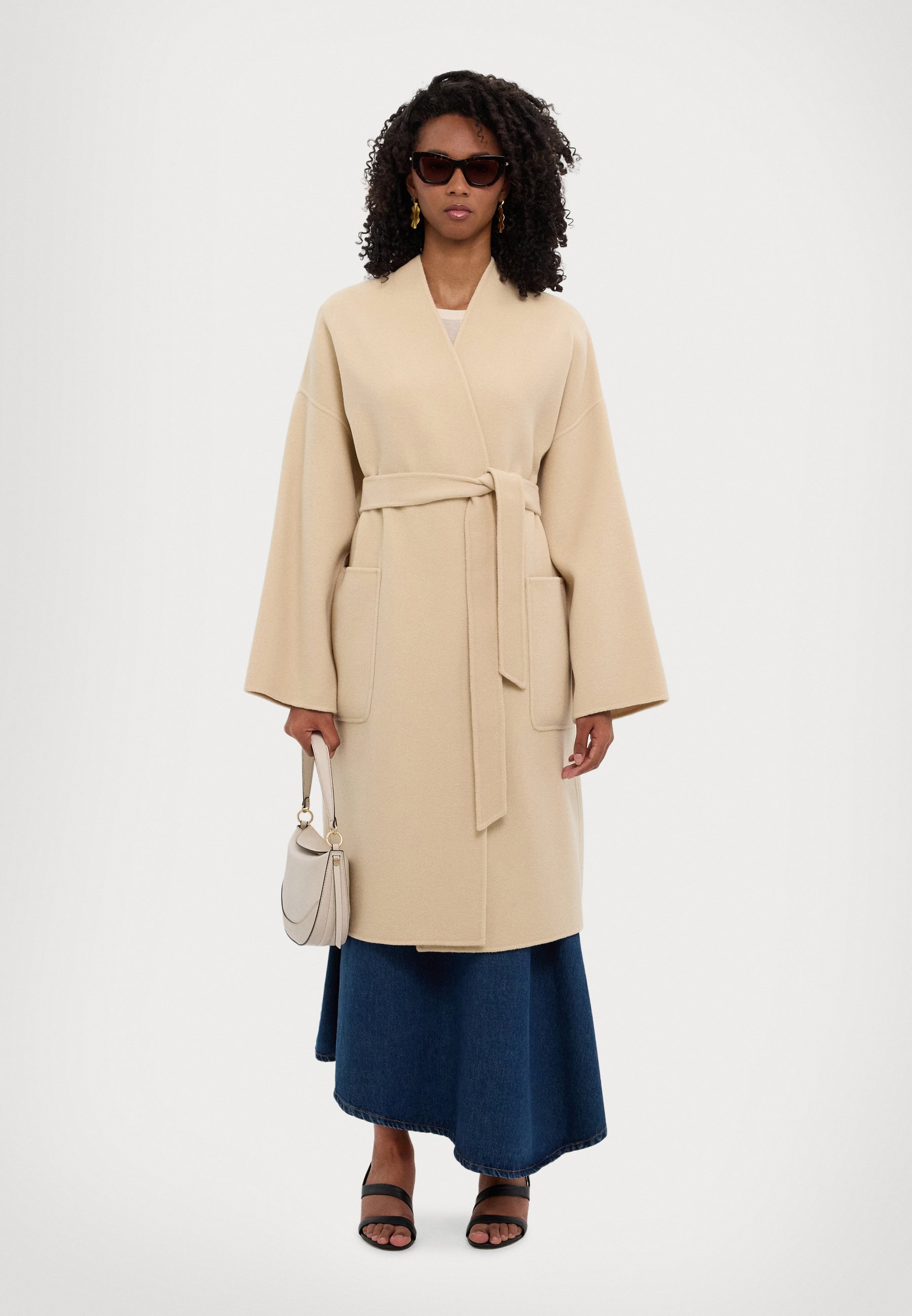 WEEKEND MaxMara ERIS - Classic coat - sabbia/off-white