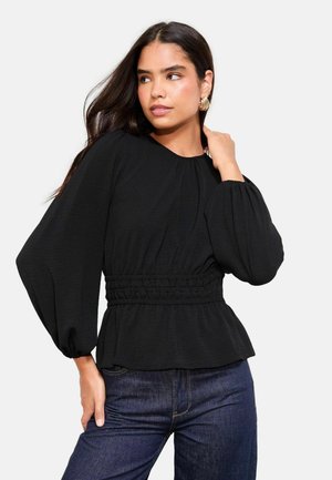 REGULAR FIT - CREW NECK LONG SLEEVE - Bluză - navy blue