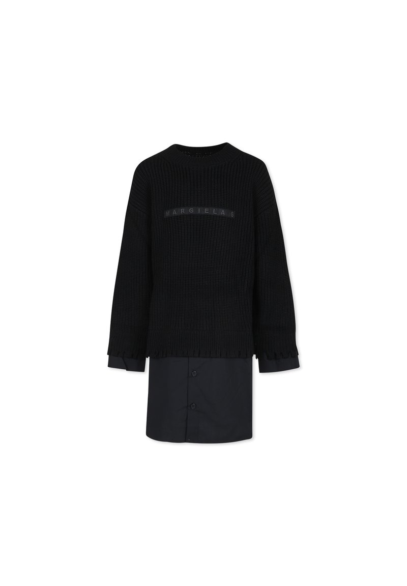 MM6 Maison Margiela Gebreide jurk zwart