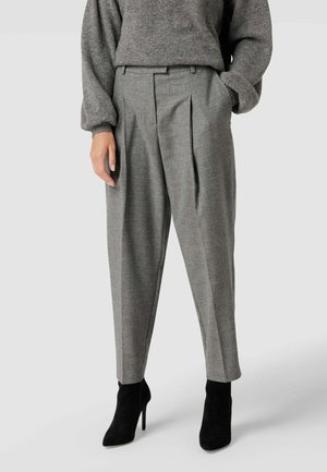 MIT STRETCH-ANTEIL - Trousers - mittelgrau