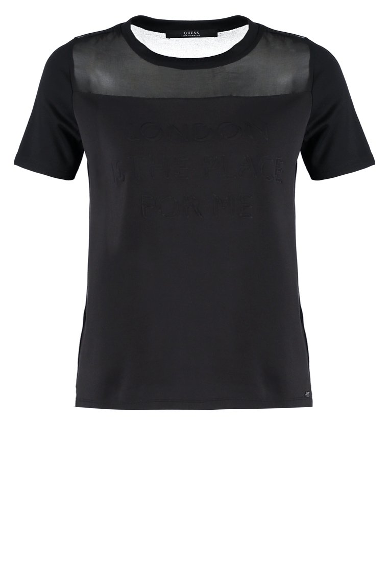 Guess T-shirt basic zwart