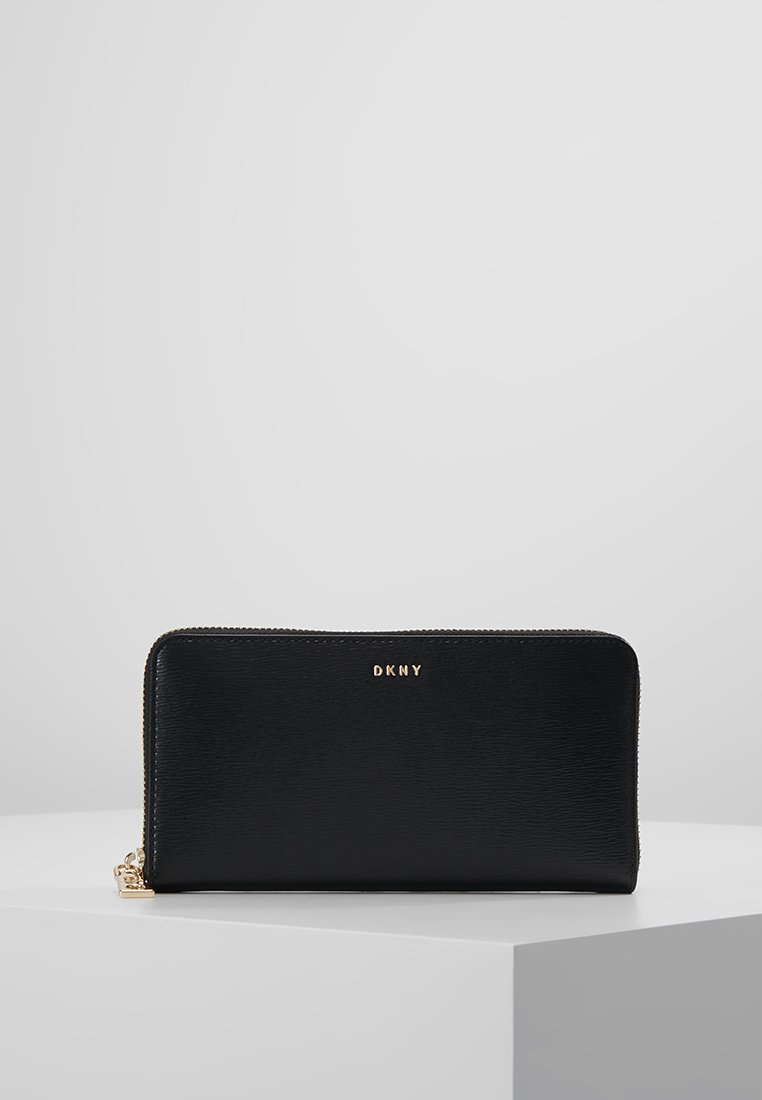 DKNY BRYANT ZIP AROUND Portemonnee black/gold/zwart Zalando.nl
