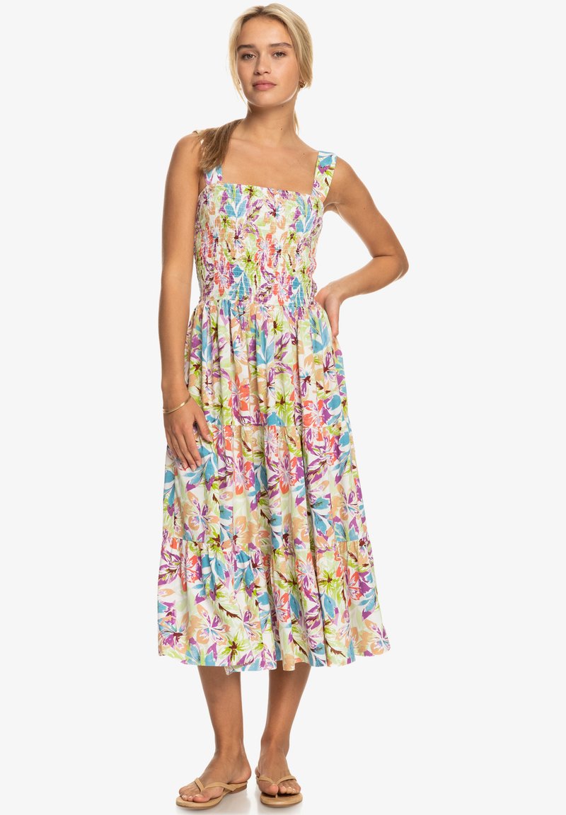 Roxy HONEYMOON AVENUE PRINTED Day dress snow white pualani combo