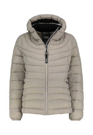 MIT KAPUZE UND REISSVERSCHLUSS - Winterjacke - beige