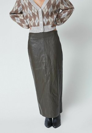 GITT FLOOR - Maxisukňa - dark brown