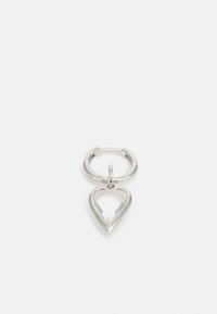 SMALL CRYSTAL HEART SINGLE - Boucle d'oreille individuelle - silver coloured